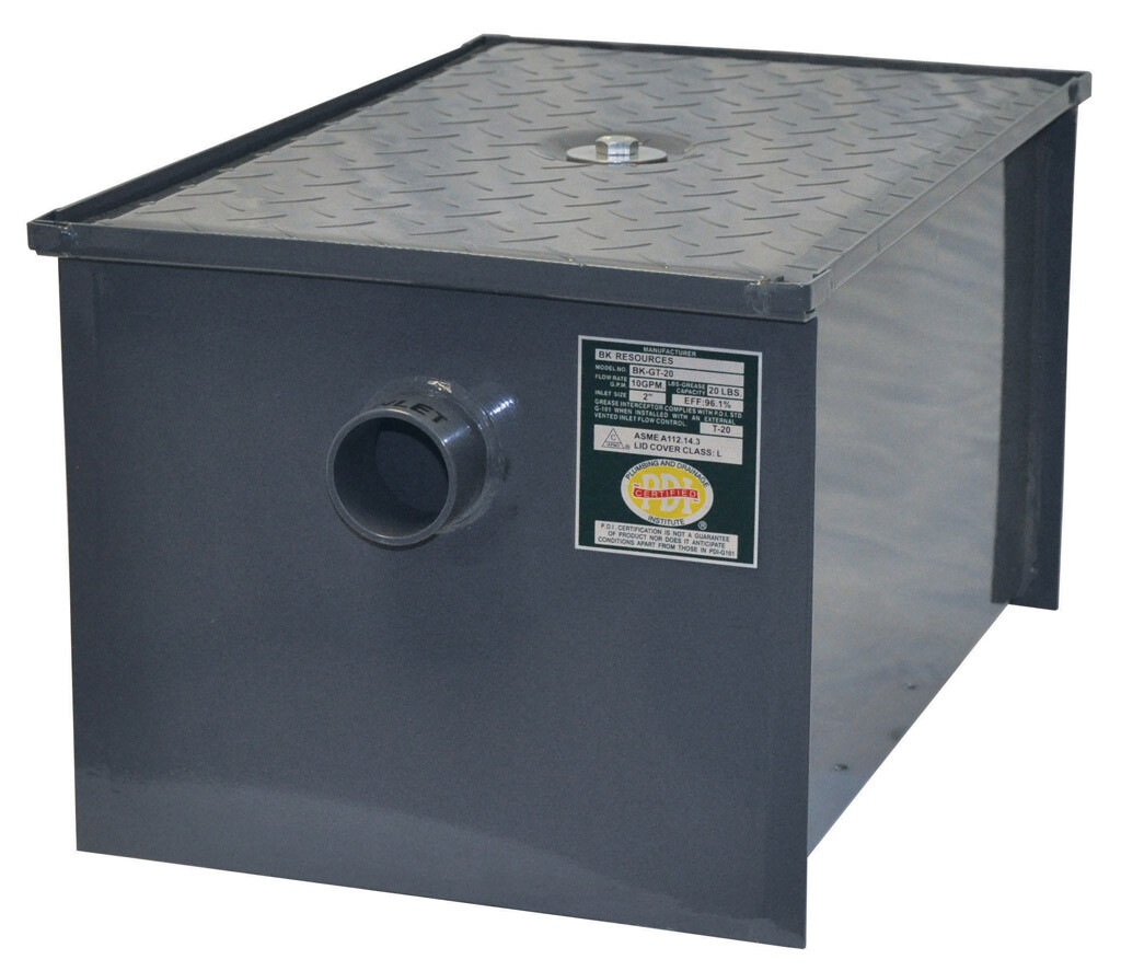 20Lb/10Gpm Carbon Steel Grease Trap
