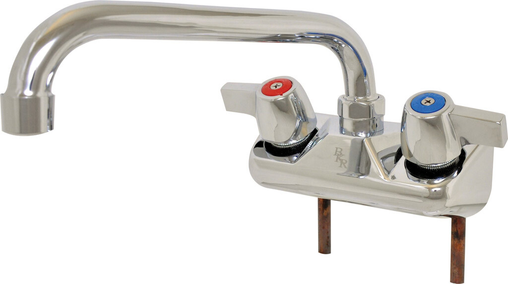 4" O.C.WorkForce shallow splash mount Faucet With 6" Swing Spout
