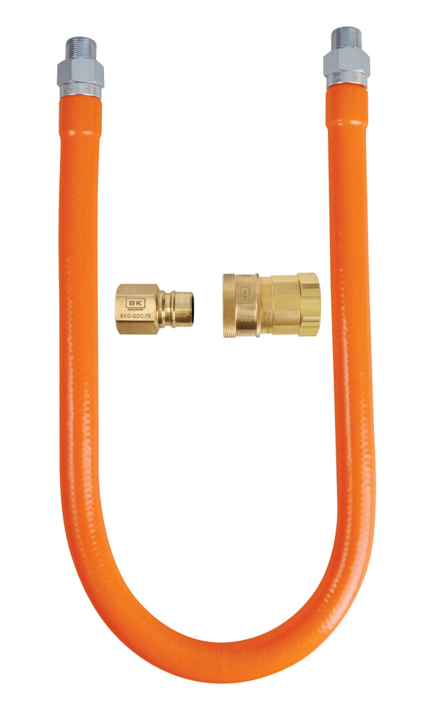 1/2" X 48" Gas Hose Quick Disconnect Connector Kit