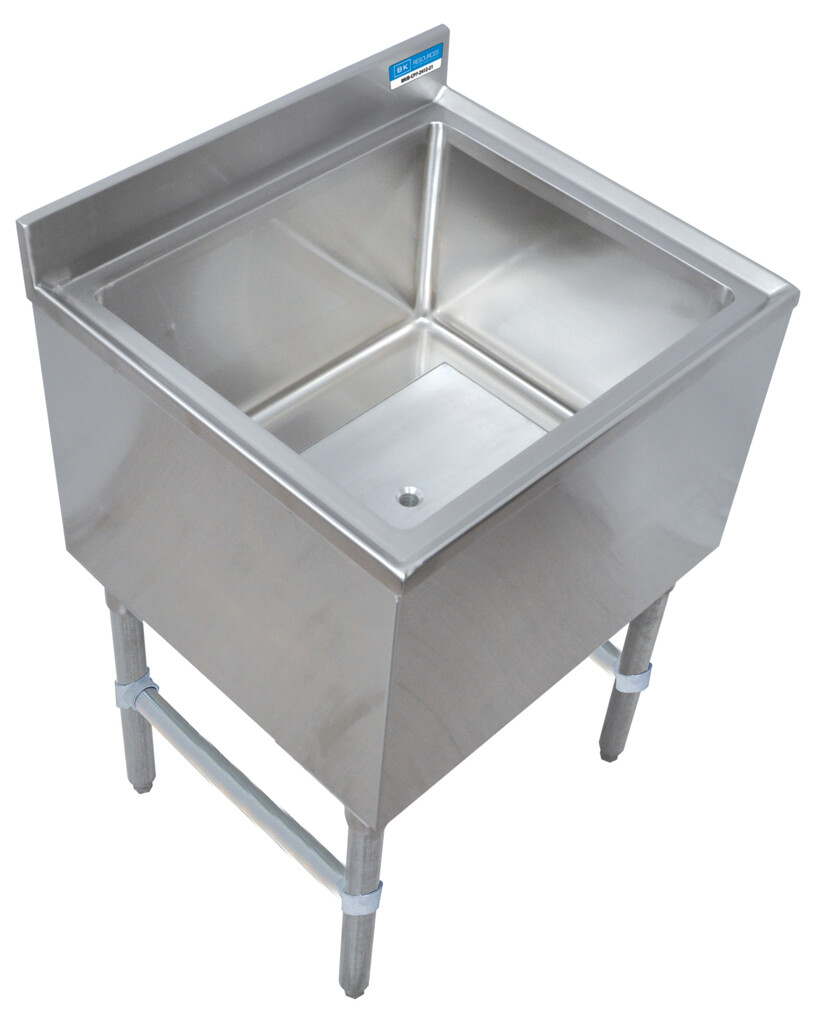 Stainless Steel Insulated Ice Bin With 8C Cold Plate, 36"X 18"