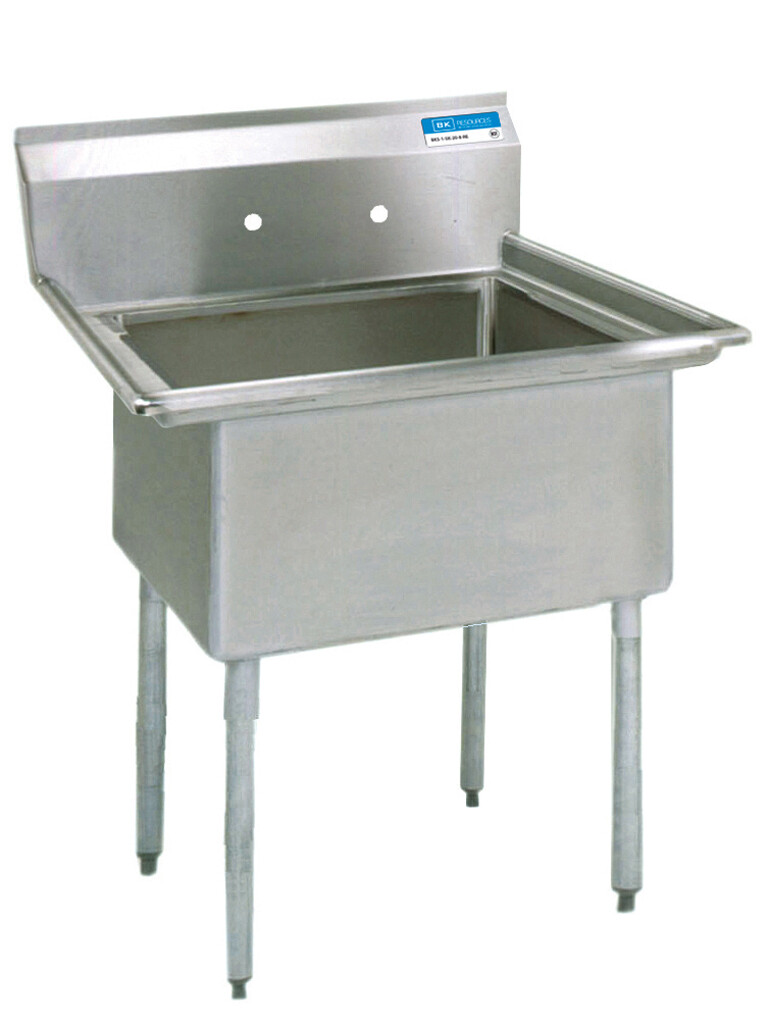 Stainless Steel 1 Compartment Sink w/ 20X20X12D Bowl