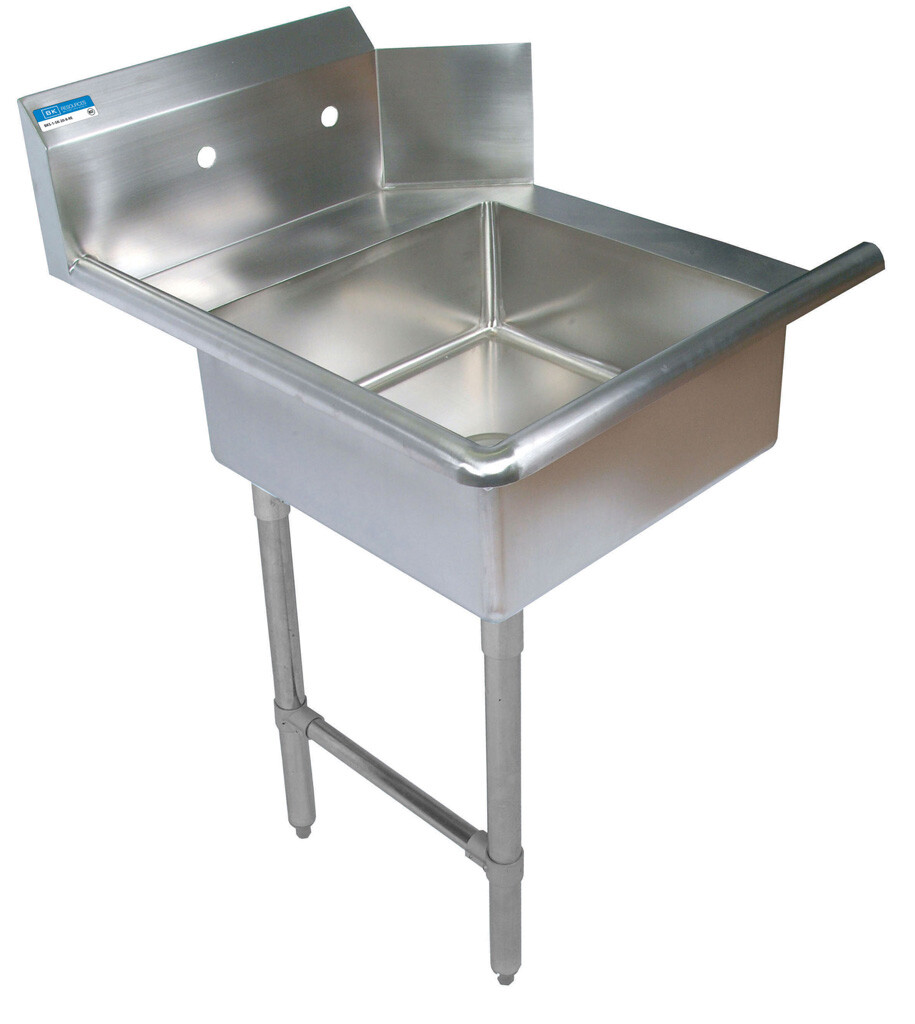 60" Left Side Soiled Dish Table Pre-Rinse Bundle Stainless Steel