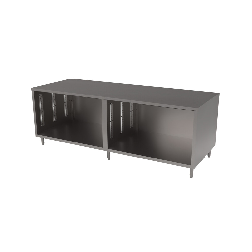 36" X 120" Stainless Steel Top Cabinet Base