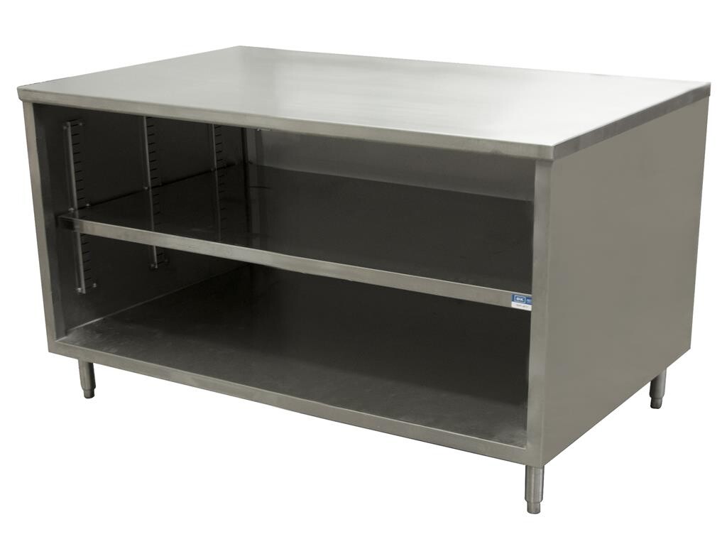 36" X 60" Stainless Steel Cabinet Base Chef Table