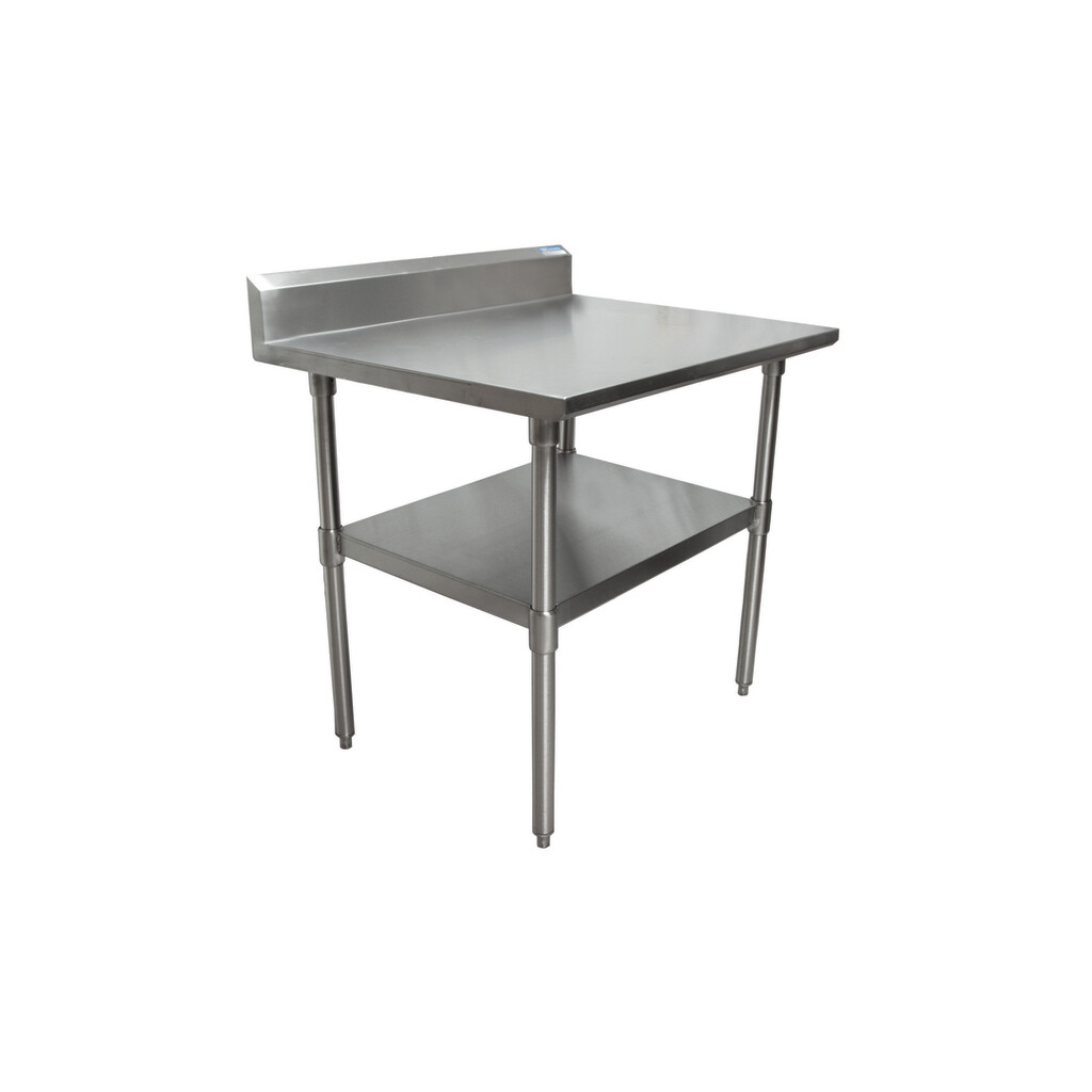 16 Gauge Stainless Steel Work Table With Undershelf 5"Riser 36"Wx30"D