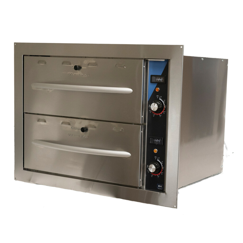 Double Electric Heated Drawer Warmer