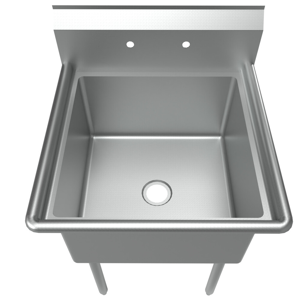 Stainless Steel 1 Compartment Economy Sink  24"x24"x14"