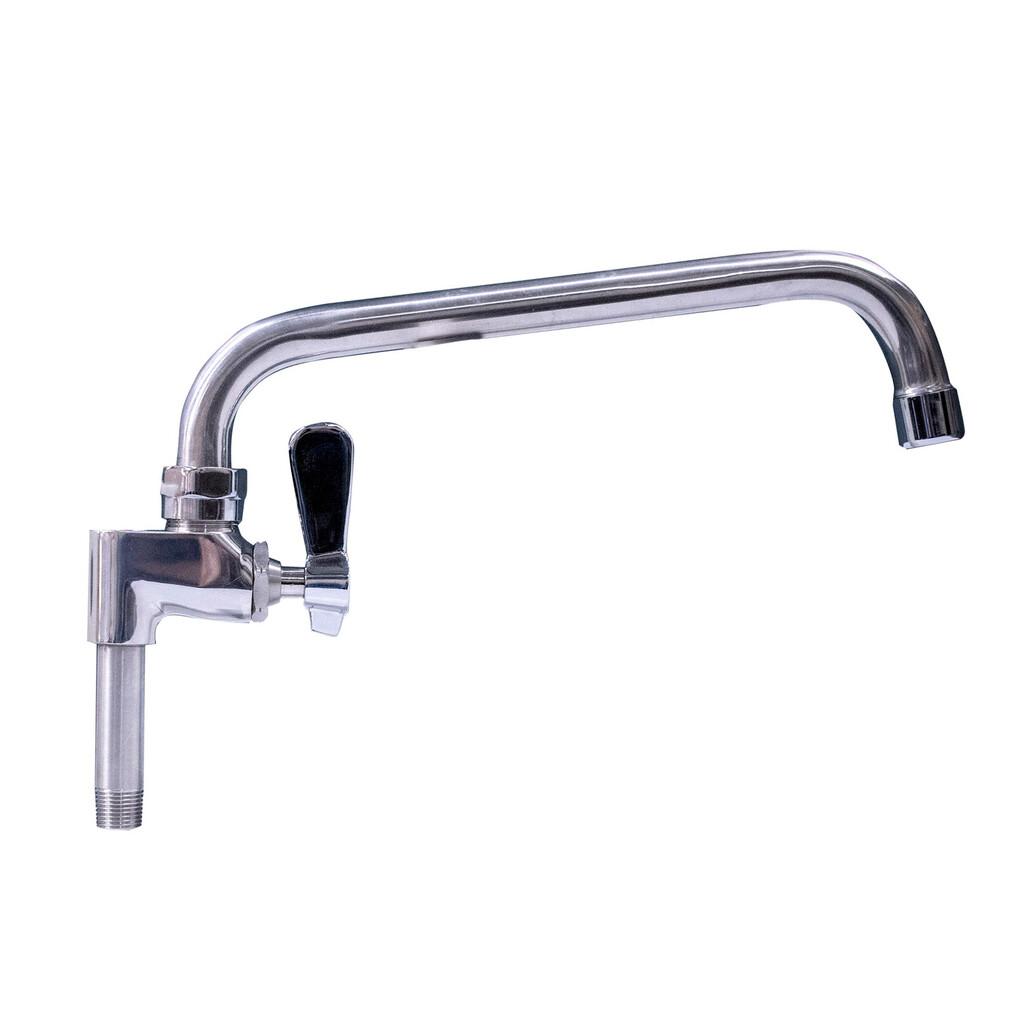 Evolution Series Stainless Steel Add On Faucet 16" Swing Spout