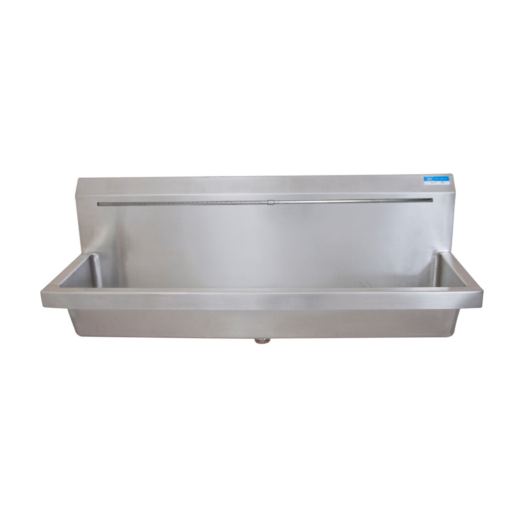Stainless Steel 48" Urinal with Wall Mount Design, Brackets Included