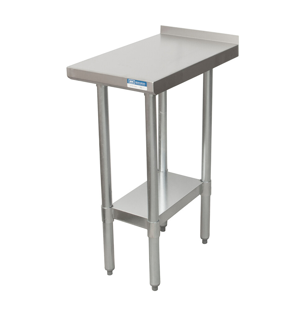 18 Gauge Stainless Steel Filler Table With Undershelf 1 1/2" Riser 24"Wx30"D