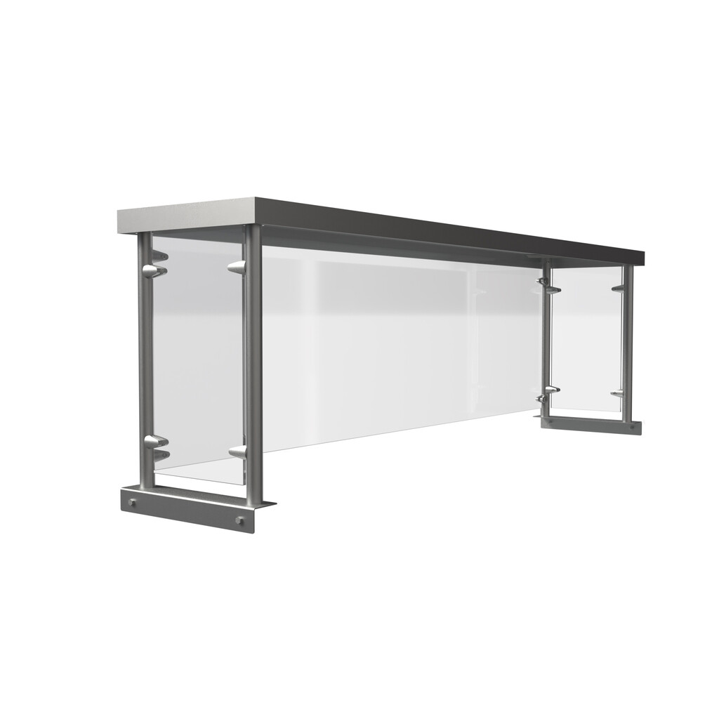 60" Sneeze Guard Overshelf For Steam Tables
