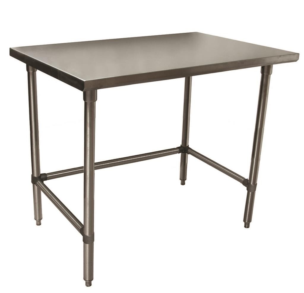 18 Gauge Stainless Steel Work Table With Open Base 48"Wx24"D