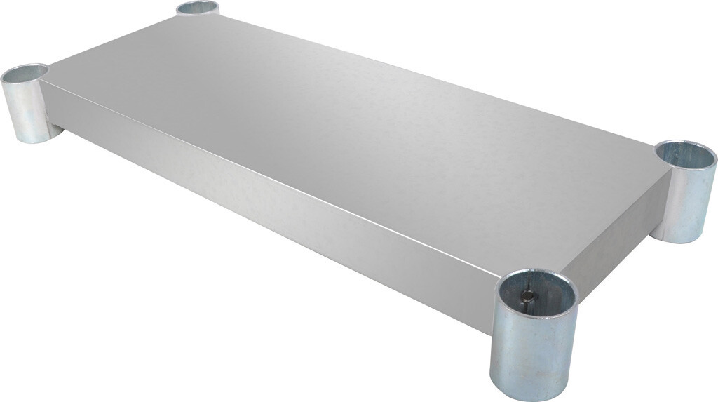Stainless Steel Work Table Adjustable undershelf 48"W X 18"D