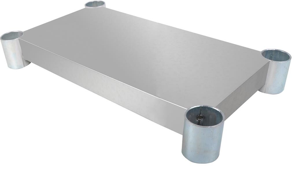 Stainless Steel Work Table Adjustable undershelf 48"W X 36"D