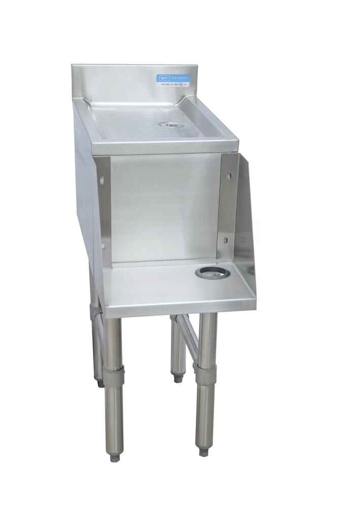 18"X18" Stainless Steel Mixing Station w/ Drainboard