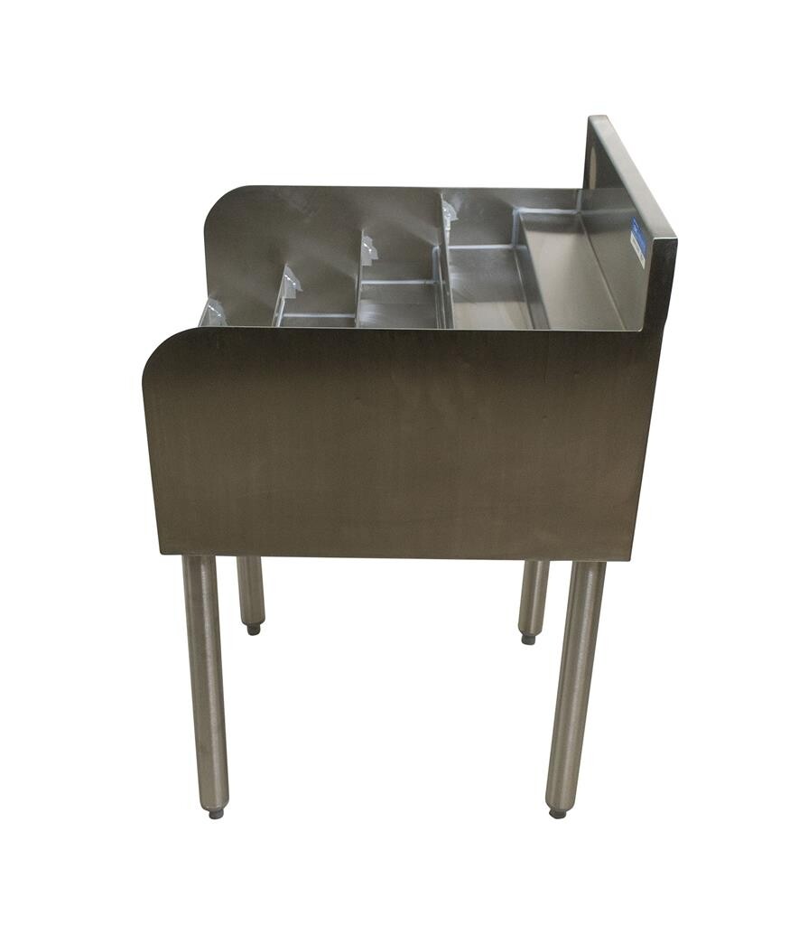 21"X36" 4 Step Liquor Display Rack With Stainless Steel Legs