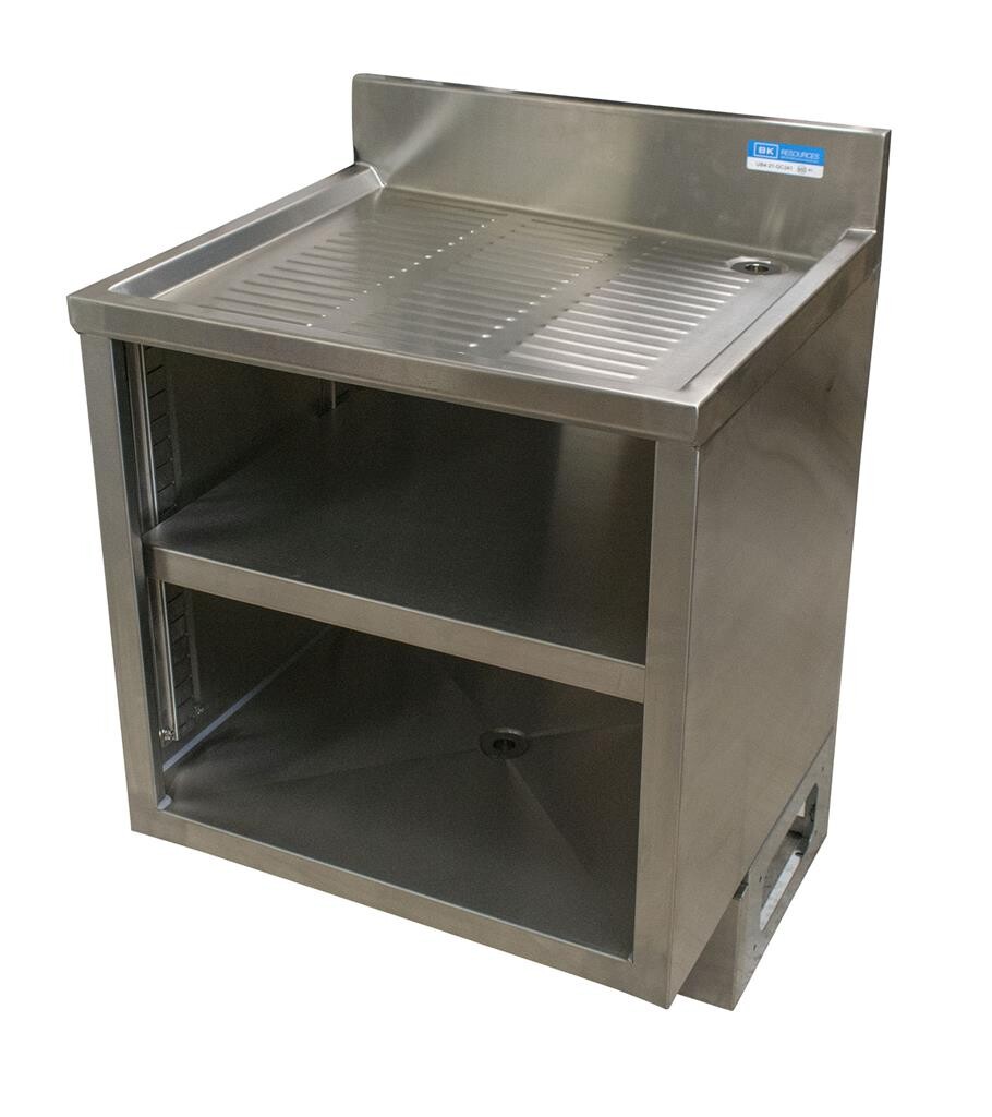21"X36" Underbar Glass Rack Storage Cabinet w/ Drainboard Top