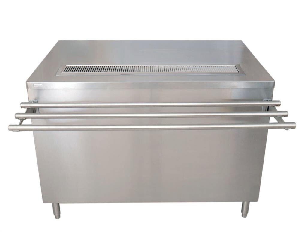 Stainless Steel Cashier-Serve Counter W/Serving Tray Drop Shelf 30X48