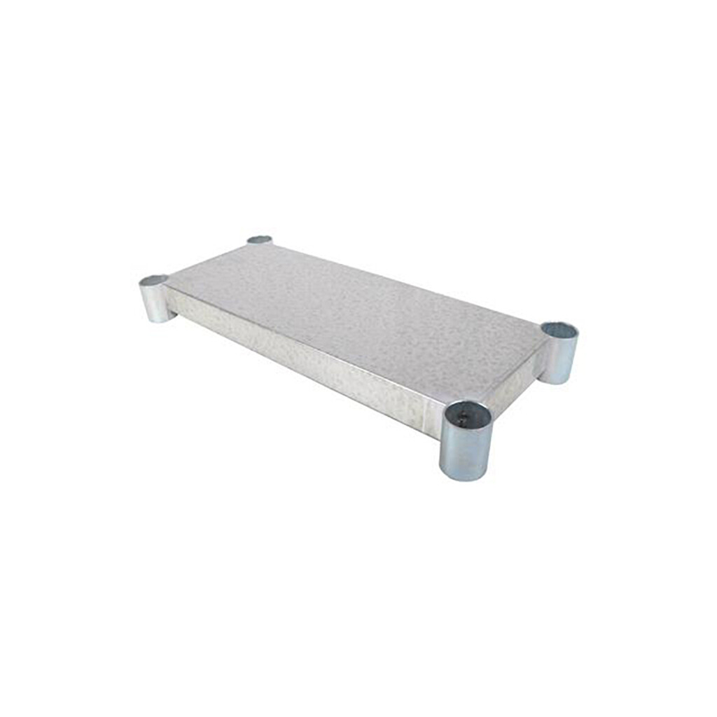 Galvanized Steel Work Table Adjustable Undershelf 48"W X 36"D