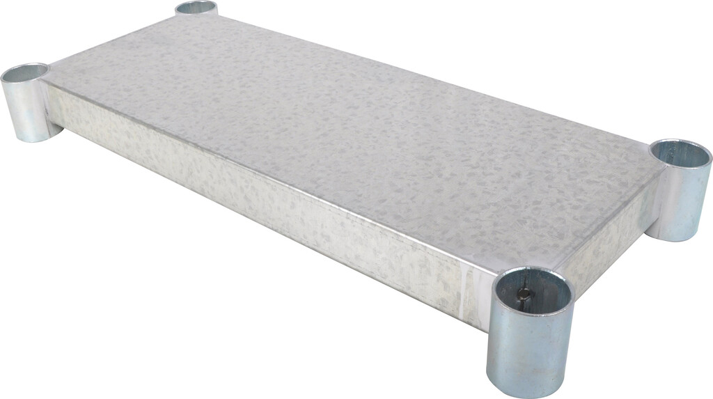 Galvanized Steel Work Table Adjustable Undershelf 60"W X 36"D