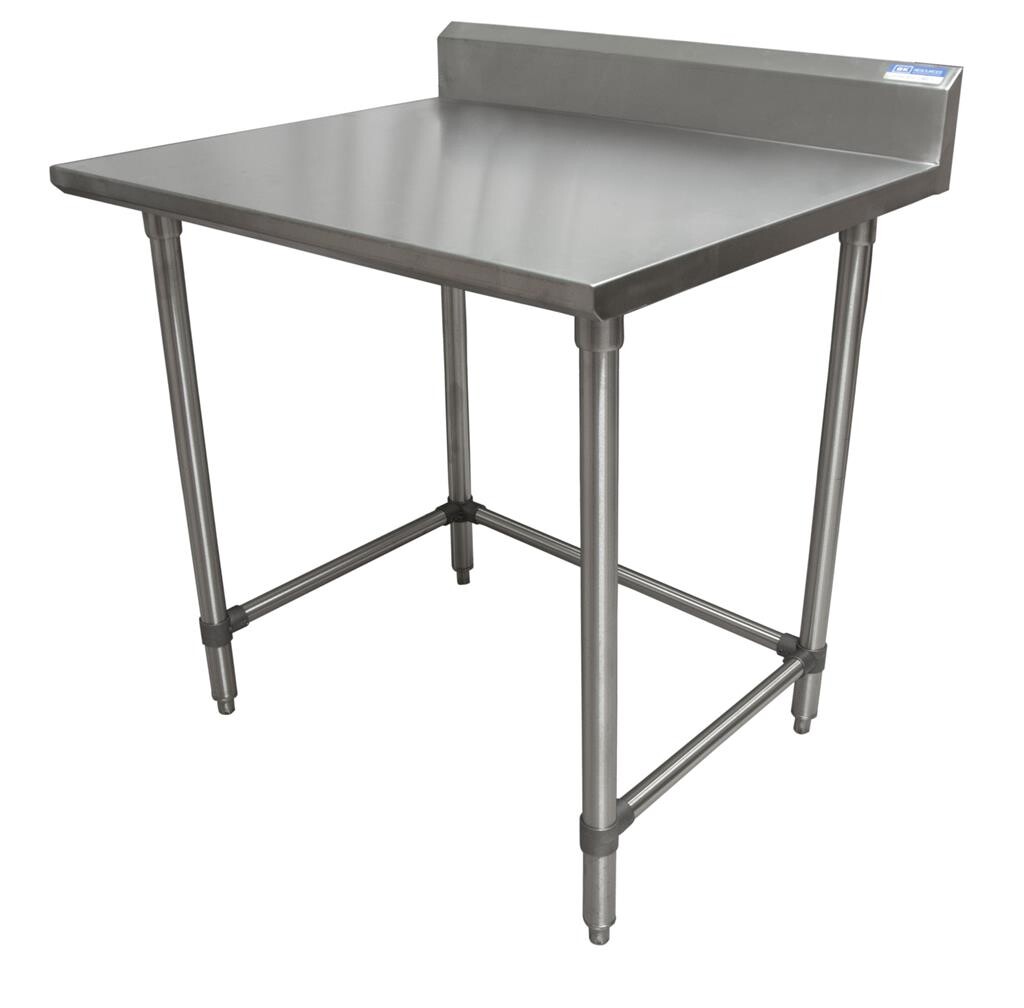 18 Gauge Stainless Steel Work Table  With Open Base 5" Riser 48"Wx30"D