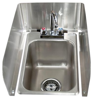 Removable 3-Sided Splash for 10"x14" Sinks