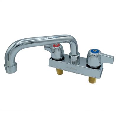 Workforce Standard Duty Faucet, 6" Swing Spout, 4" O.C.Deck Mount