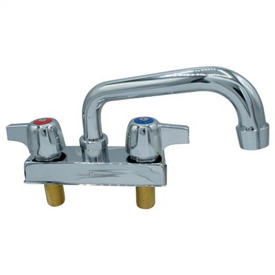 BK Resources BKD-6-G Workforce Standard Duty 4 On Center Deck Mount Faucet with 6 Swing Spout