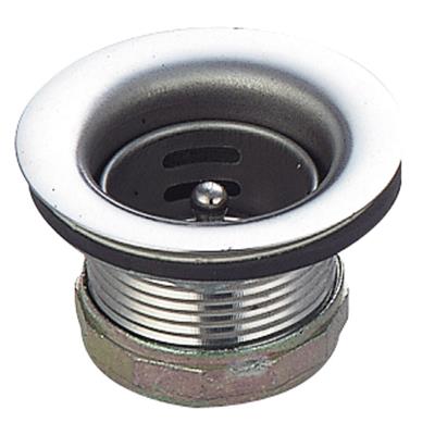 Stainless Steel Basket Drain with Crumb Cup, 1-7/8" Opening