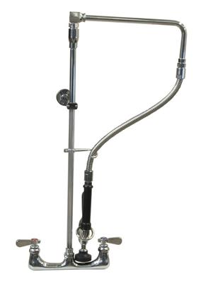Optiflow Swing Arm Pre-Rinse Assembly, Splash Mount W/ 13" Swing Add-A-Faucet