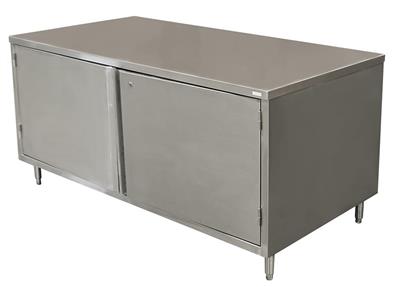 24" X 72" Stainless Steel Cabinet Base Chef Table Hinged Door w/Locks