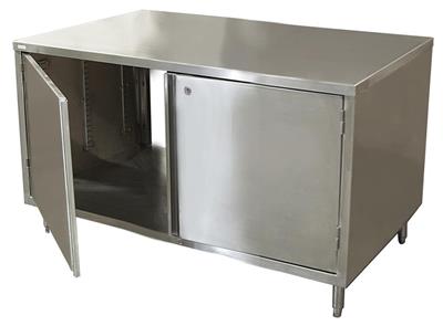 30" X 18" Dual Sided Stainless Steel Cabinet Base Chef Table Hinged Door w/Locks