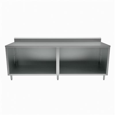 30" X 120" Stainless Steel Cabinet Base Chef Table 5" Riser