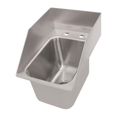 1 Compartment Dropin Sink w/Side Splashes 10"x14"x10"