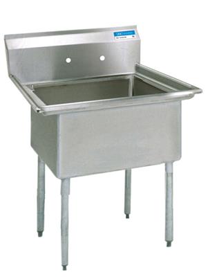 Stainless Steel 1 Compartment Economy Sink  24"x24"x14"