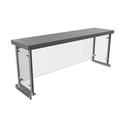 48" Sneeze Guard Overshelf For Steam Tables