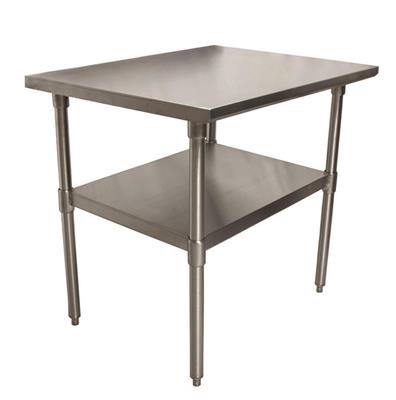 18 Gauge Stainless Steel Work Table W/Undershelf  30"Wx30"D