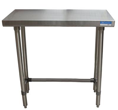 18 Gauge Stainless Steel Work Table With Open Base 36"Wx18"D