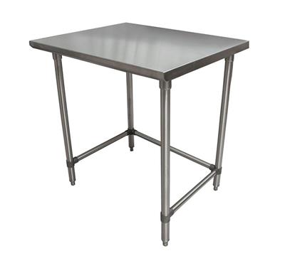 18 Gauge Stainless Steel Work Table With Open Base 30"Wx24"D