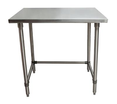 18 Gauge Stainless Steel Work Table With Open Base 48"Wx30"D
