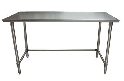 18 Gauge Stainless Steel Work Table With Open Base 60"Wx30"D