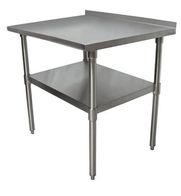18 Gauge Stainless Steel Work Table Undershelf  1.5" Riser 24"x24"