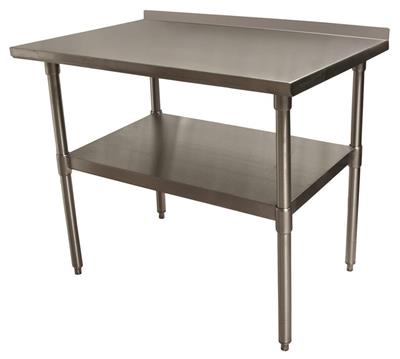 48" X 24" T-430 18 GA TABLE SS TOP WITH 1.5" RISER
