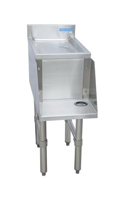 12"X18" Stainless Steel Mixing Station w/ Drainboard