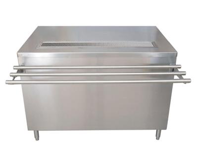 Stainless Steel Self-Serve Counter w/Hinged Doors and Lock 30X48