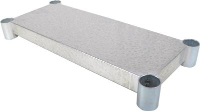 Galvanized Steel Work Table Adjustable Undershelf 72"W X 36"D