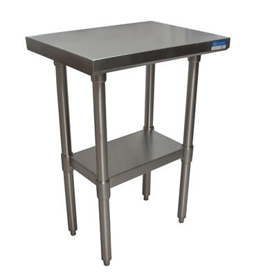 18 Stainless Steel Guage Work Table w/Galvanized Undershelf 30"Wx18"D