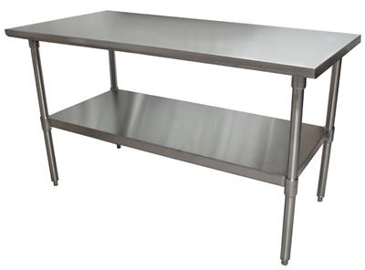 18 Stainless Steel Guage Work Table w/Galvanized Undershelf 60"Wx24"D