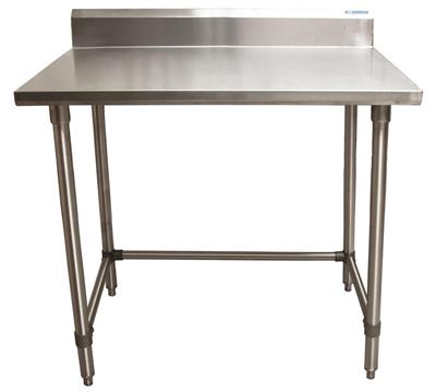 18 Gauge Stainless Steel Work Table  With Open Base 5" Riser 48"Wx30"D
