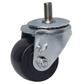 2.5" Polyolefin Swivel Caster With 1/2"-13x1" Threaded Stem & Brake For Equipment- Qty 4